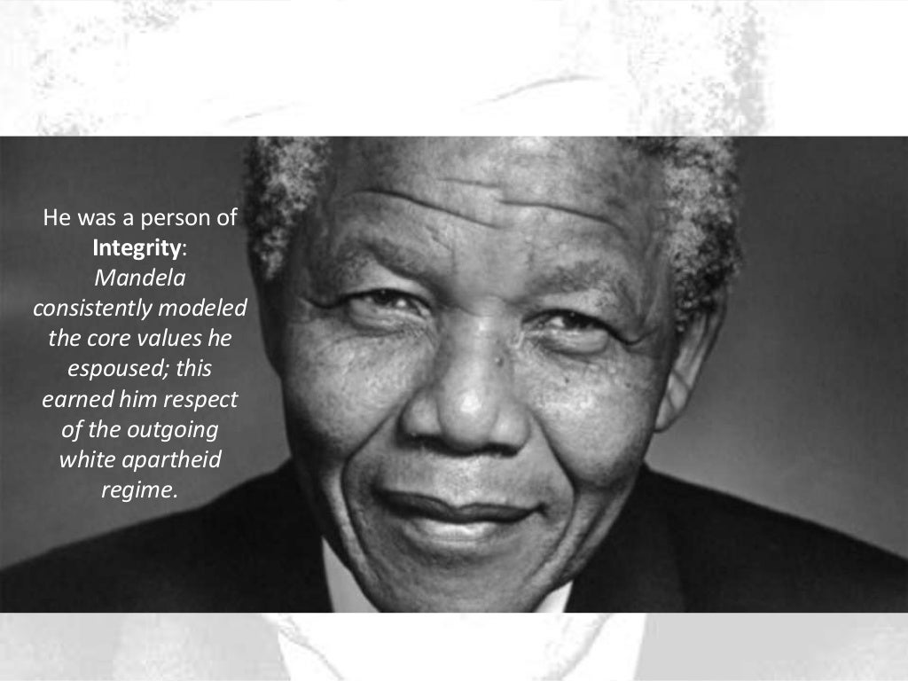 Leadership style Nelson Mandela