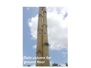 Twin column for
ground floor
 