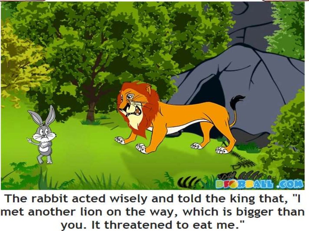 essay about lion and rabbit