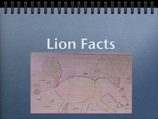 Lion Facts
 
