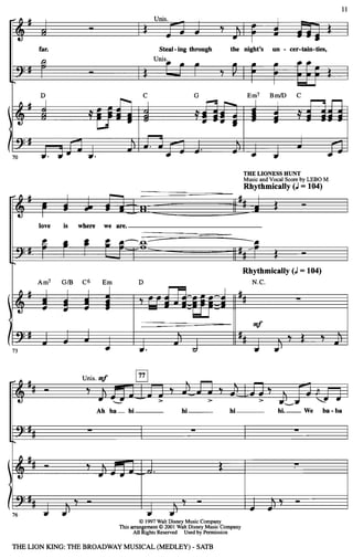 Lion king satb_medley