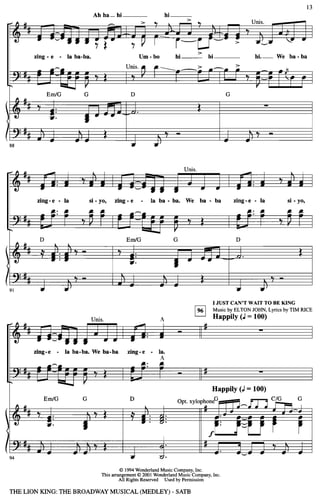 Lion king satb_medley