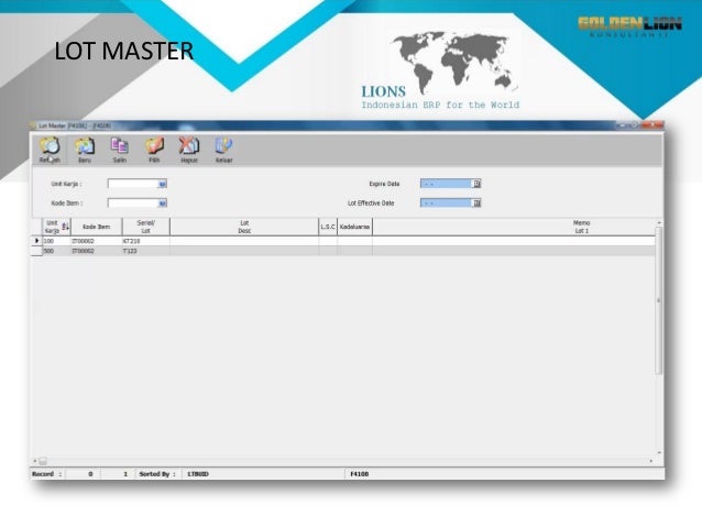 logistik jalan surat Lions ERP Indonesia