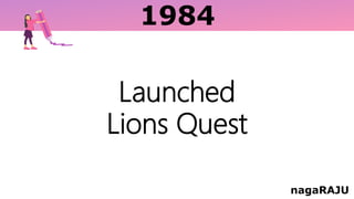 1984
nagaRAJU
Launched
Lions Quest
 