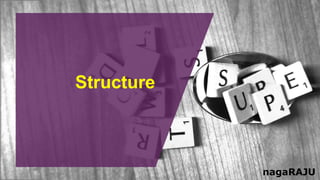 Structure
nagaRAJU
 