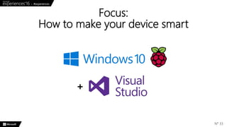 Focus:
How to make your device smart
N° 33
+
 