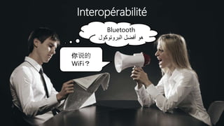 Interopérabilité
Bluetooth
‫البروتوكول‬ ‫أفضل‬ ‫هو‬
你说的
WiFi？
 