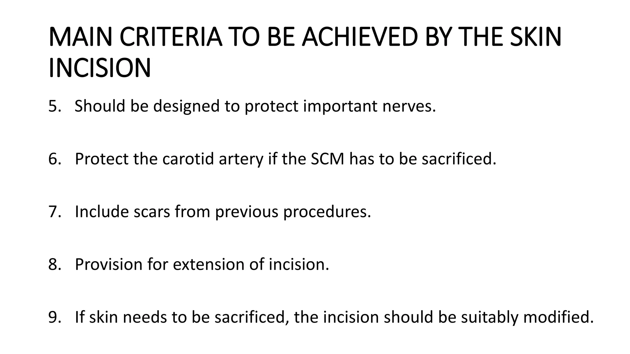 Lip splitting incisions | PPT