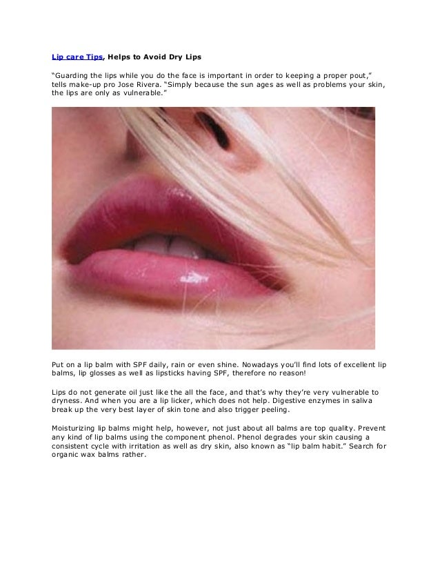 Lip care beauty tips