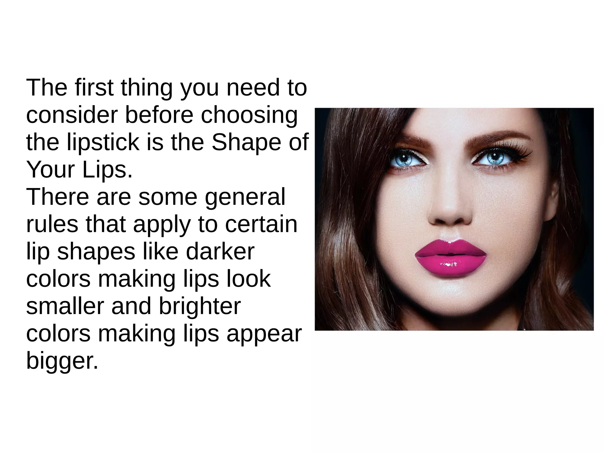 How to Pick the Perfect Lip Color? PPT