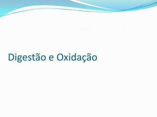 Digestão e Oxidação
 