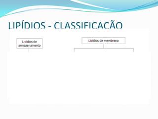LIPÍDIOS - CLASSIFICAÇÃO
 