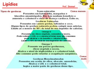 Lipídios   Prof. Emanuel
 