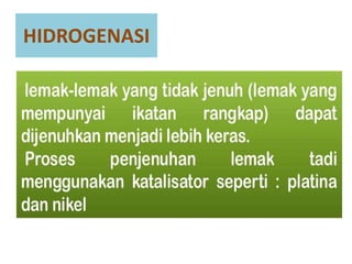 HIDROGENASI
 