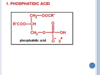 1. PHOSPHATIDIC ACID
 