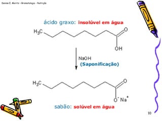 Denise E. Moritz – Bromatologia - Nutrição
10
 