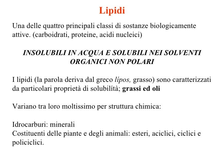 Carboidrati Lipidi Proteine E Acidi Nucleici Riassunto