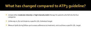 Lipid management 2013 acc-aha guidelines | PPT