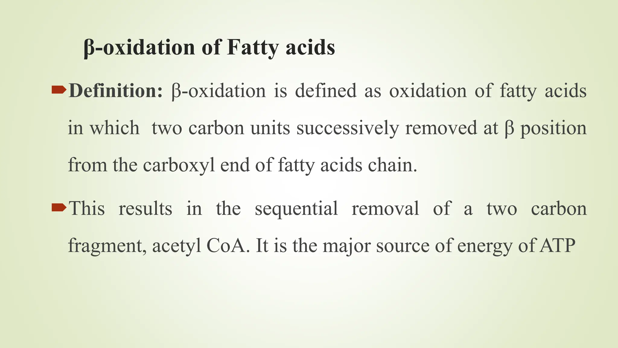 Lipid metabolism - Lipolysis, Beta Oxidation of fatty acids | PDF