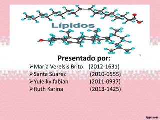 Presentado por:
María Verelsis Brito (2012-1631)
Santa Suarez (2010-0555)
Yulelky fabian (2011-0937)
Ruth Karina (2013-1425)
 
