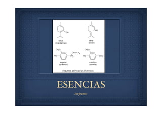 ESENCIAS
terpenos
 