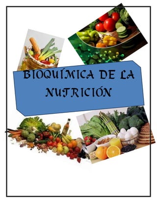 BIOQUÍMICA DE LA
NUTRICIÓN
 