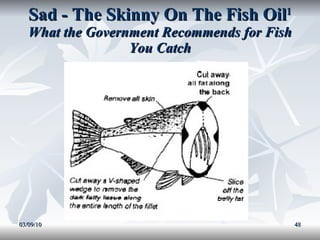 Sad - The Skinny On The Fish Oil 1 What the Government Recommends for Fish You Catch 03/09/10 