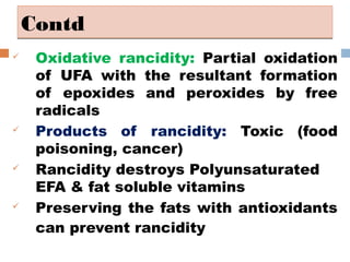 Chemistry of Lipids | PPT