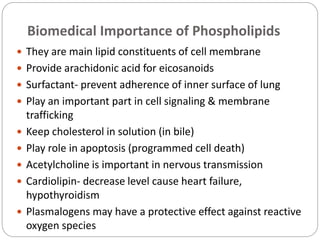 Lipids of physiologic significance | PPTX