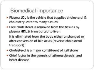Lipids of physiologic significance | PPTX