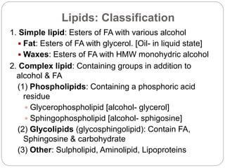 Lipids of physiologic significance | PPTX