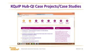 KQuIP Hub-QI Case Projects/Case Studies
08/02/2017Kidney Quality Improvement Partnership – Karen Thomas 14
 