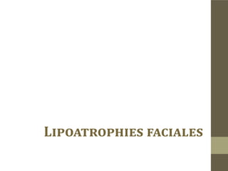 Les Implants solides (Greffe osseuse , plaque
de silicone sculptée - Medpor)
Les inconvénients
„„   Résorption osseuse plus ou moins importante.
„„   Risque d’extériorisation des implants.
„„   Risque infectieux importants.


Les produits de comblement synthétiques
Rarement indiqués en première intention dans la maladie de Romberg.
 