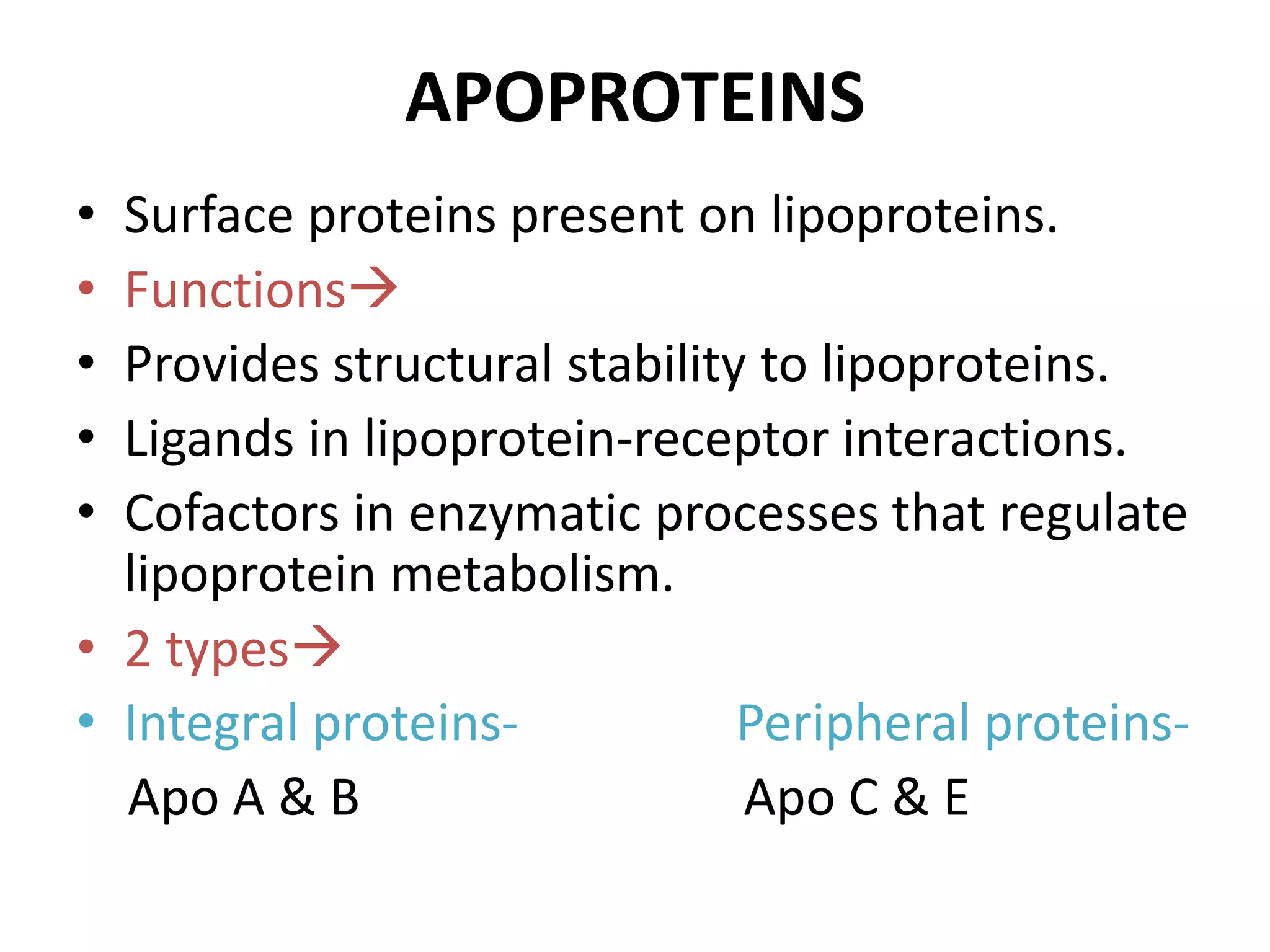 Lipoprotein metabolism, | PPTX