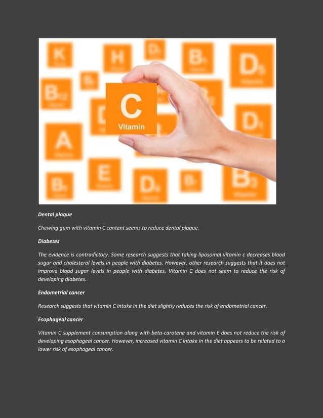 Liposomal vitamin c Uses side effects contraindications