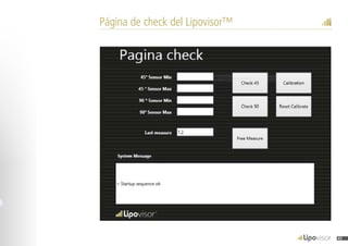 Página de check del Lipovisor™
45
 