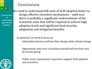 Lipper l constraints to adoption of salm and implications july 2011