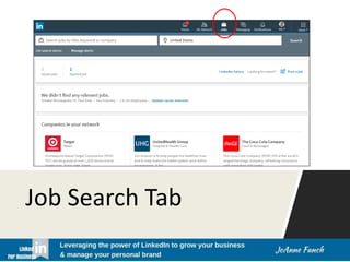 Job Search Tab
 
