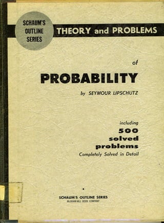 Probability by Seymour Lipschutz