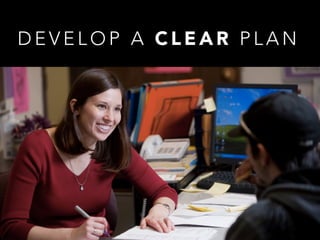 D E V E L O P A C L E A R P L A N
 