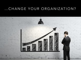 … C H A N G E Y O U R O R G A N I Z AT I O N ?
 