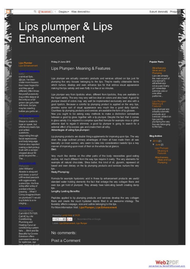 Lips plumper meaning & features