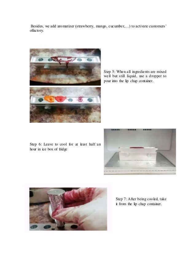 Lipstick production process