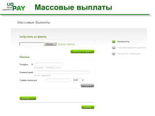 Мультивалютный онлайн-кошелек с набором платежных опций