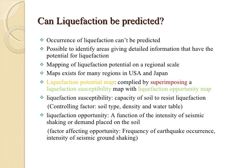 Liquefaction of Soil