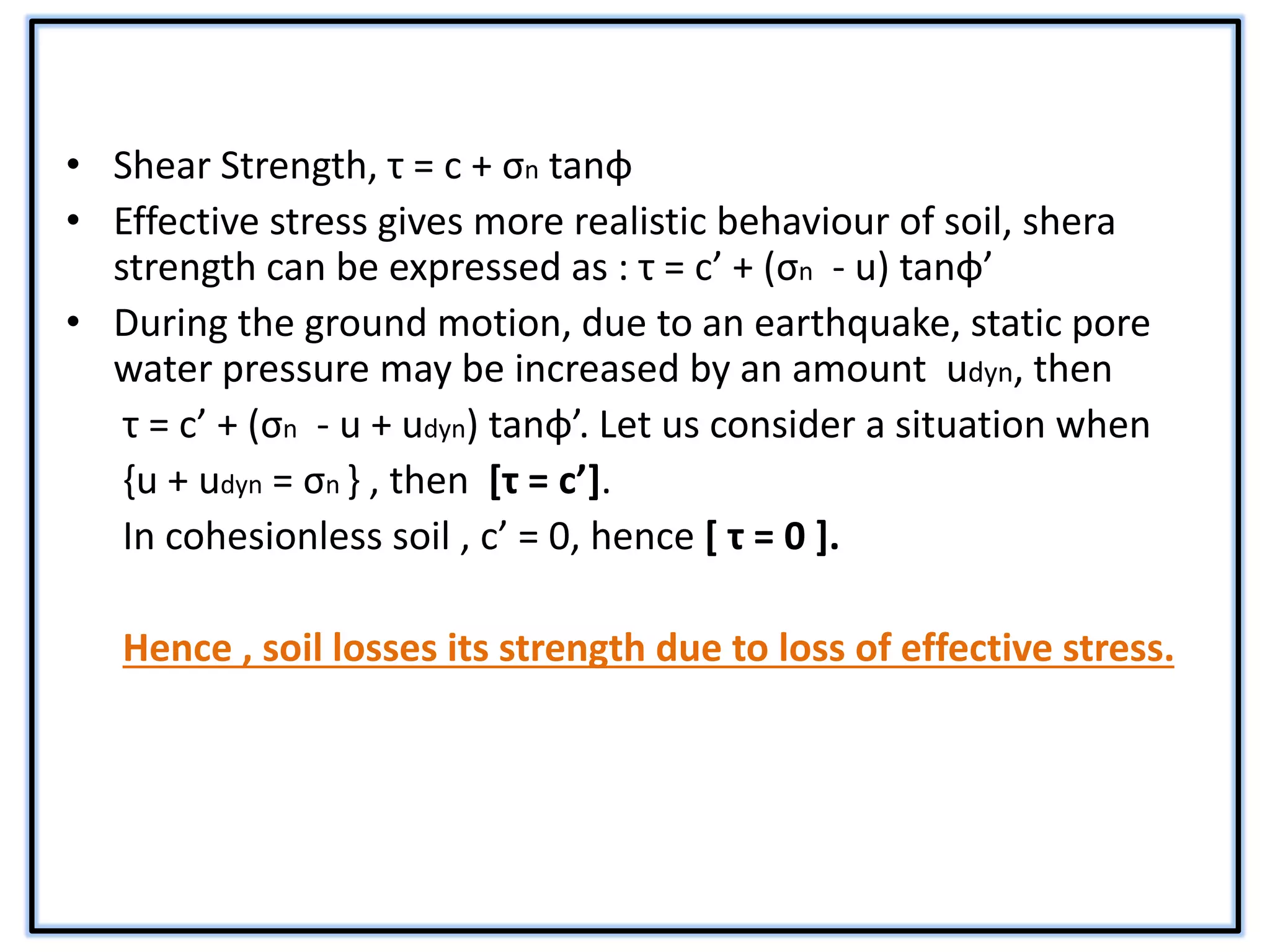 Liquefaction of soil | PPTX