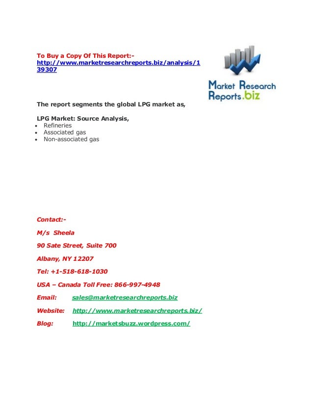 Popular Report: Liquefied Petroleum Gas (LPG) Market 2012 ...