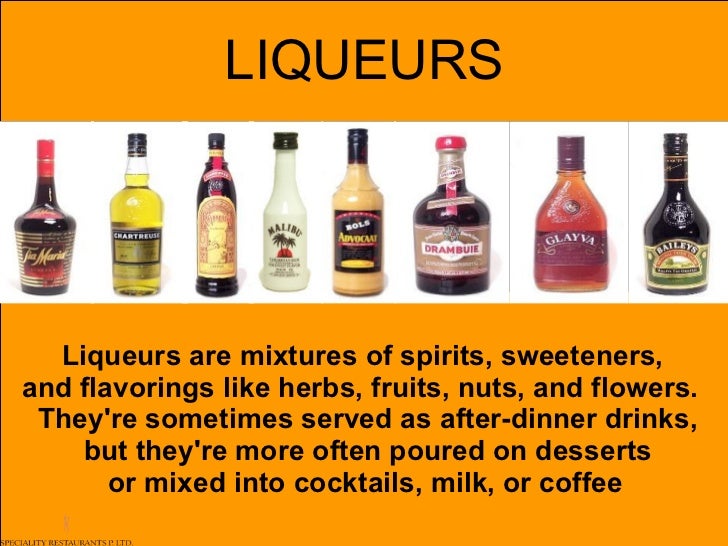 Liqueurs