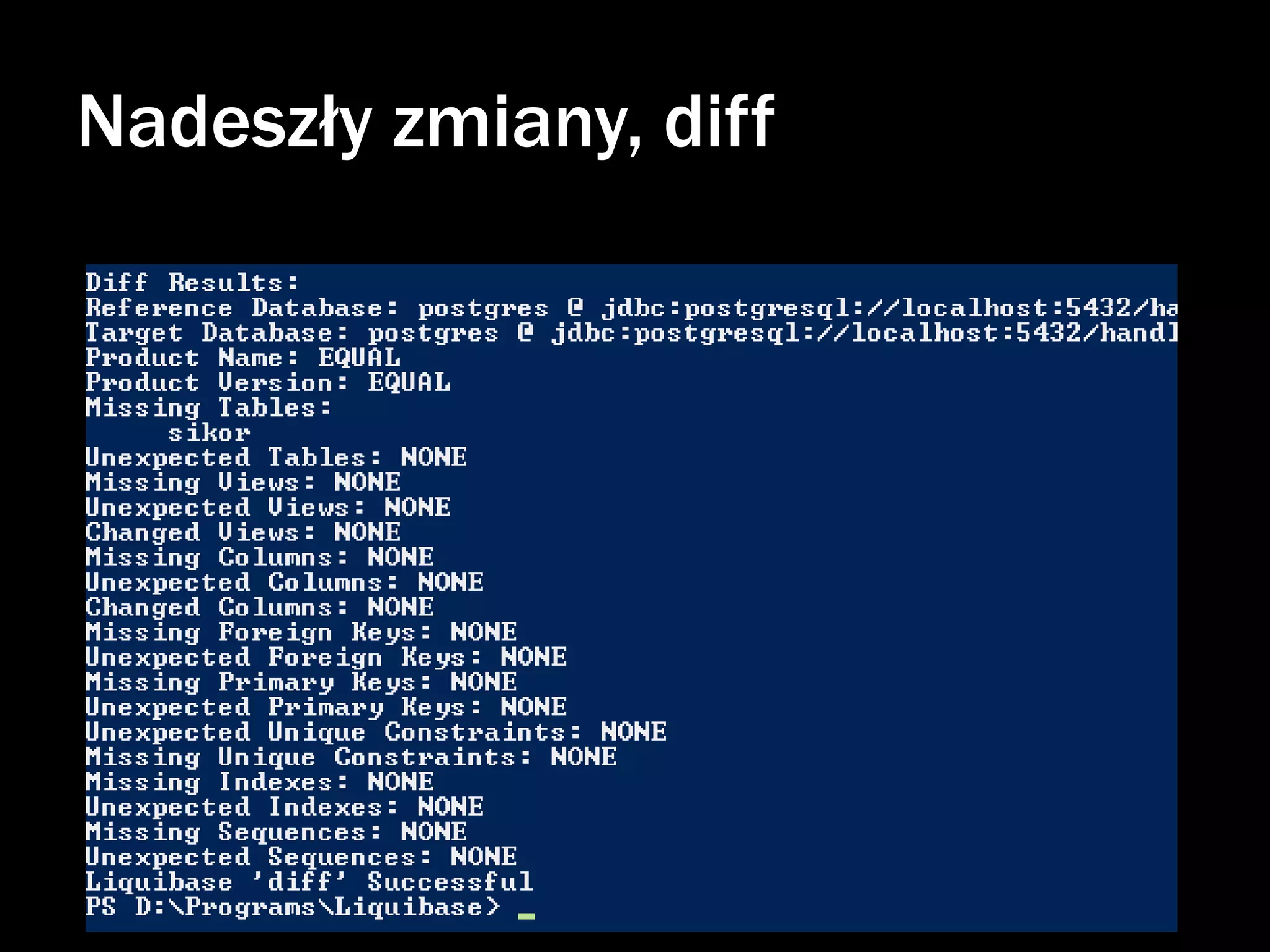 Nadeszły zmiany, diff

 