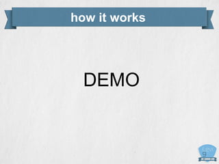 how it works
DEMO
 
